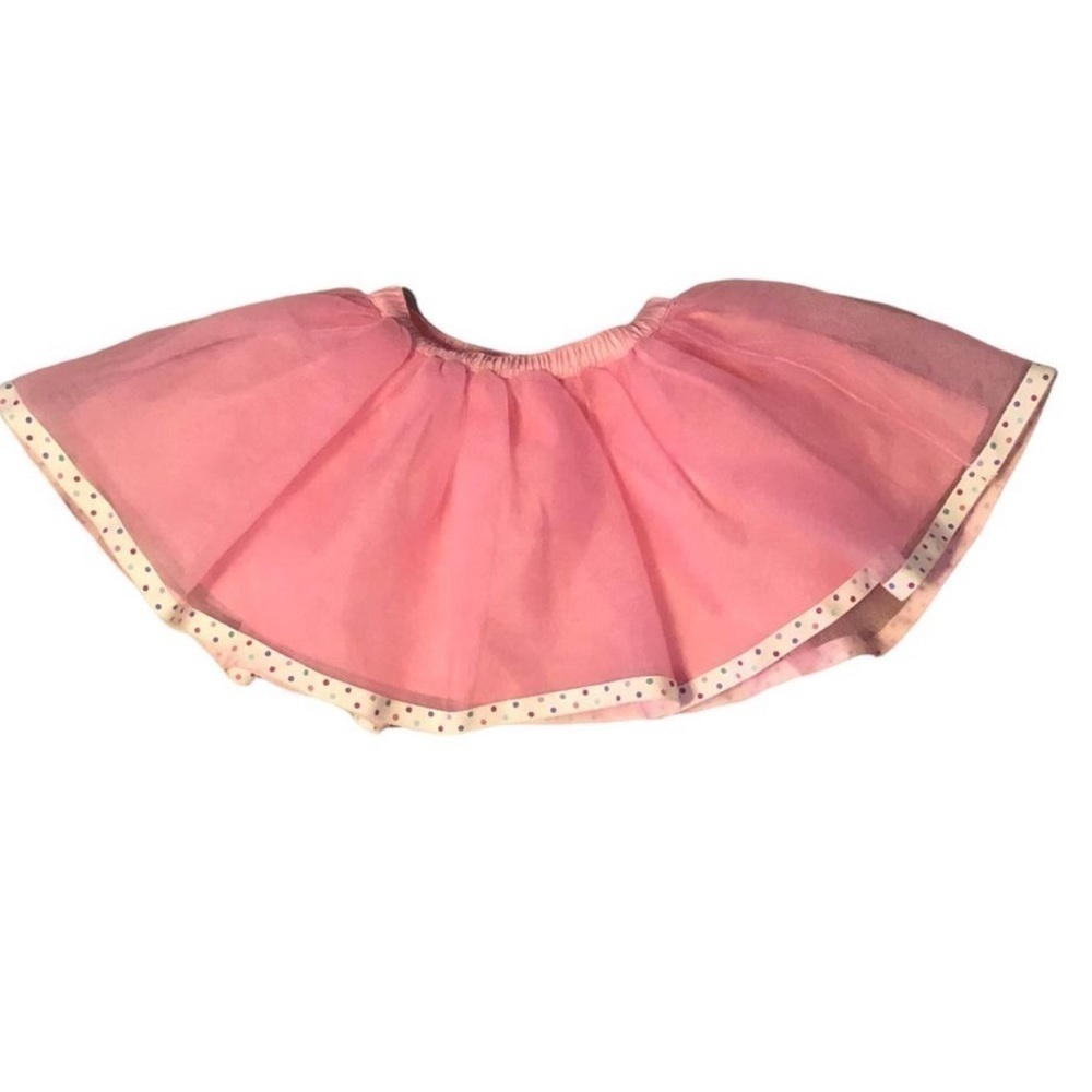 Gymboree Pink Tutu With Polka Dot Trim Sz 6-12M